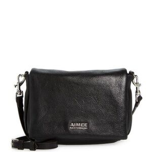 Aimee Kestenberg Black Leather Shoulder Bag